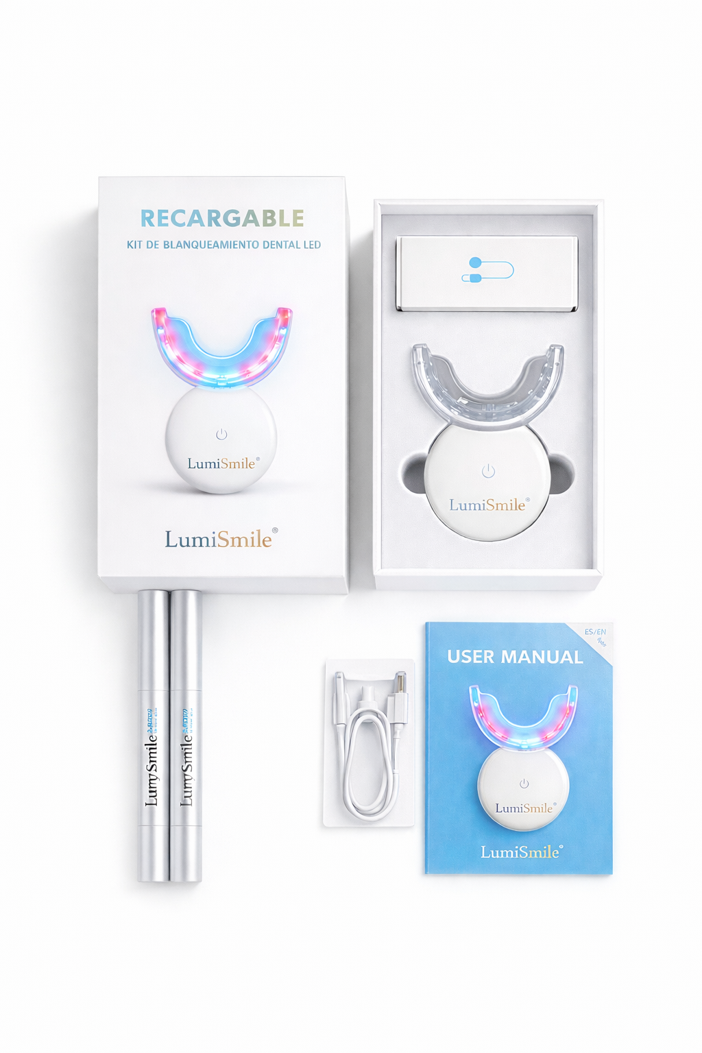 LumiSmile™ – Kit de Blanqueamiento Dental LED Profesional en Casa